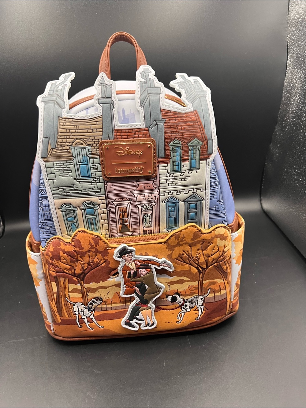 Loungefly Disney Haunted Mansion Brown & Multi Mini Backpack